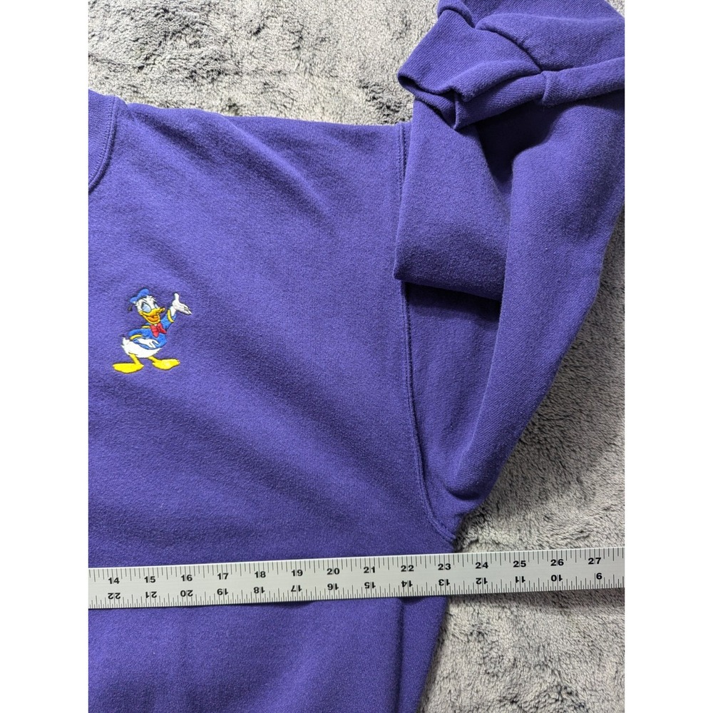 Vintage Disney Designs Long Sleeve Sweater Shirt Women Sz XL Purple Made In USA - Picture 7 of 11